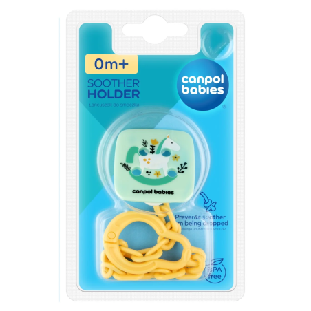 Łańcuszek do smoczka Toys zielony / Canpol Babies