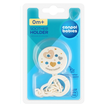 Łańcuszek do smoczka Serduszka / Canpol Babies