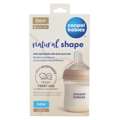 Butelka Natural Shape antykolkowa 150 ml / Canpol Babies