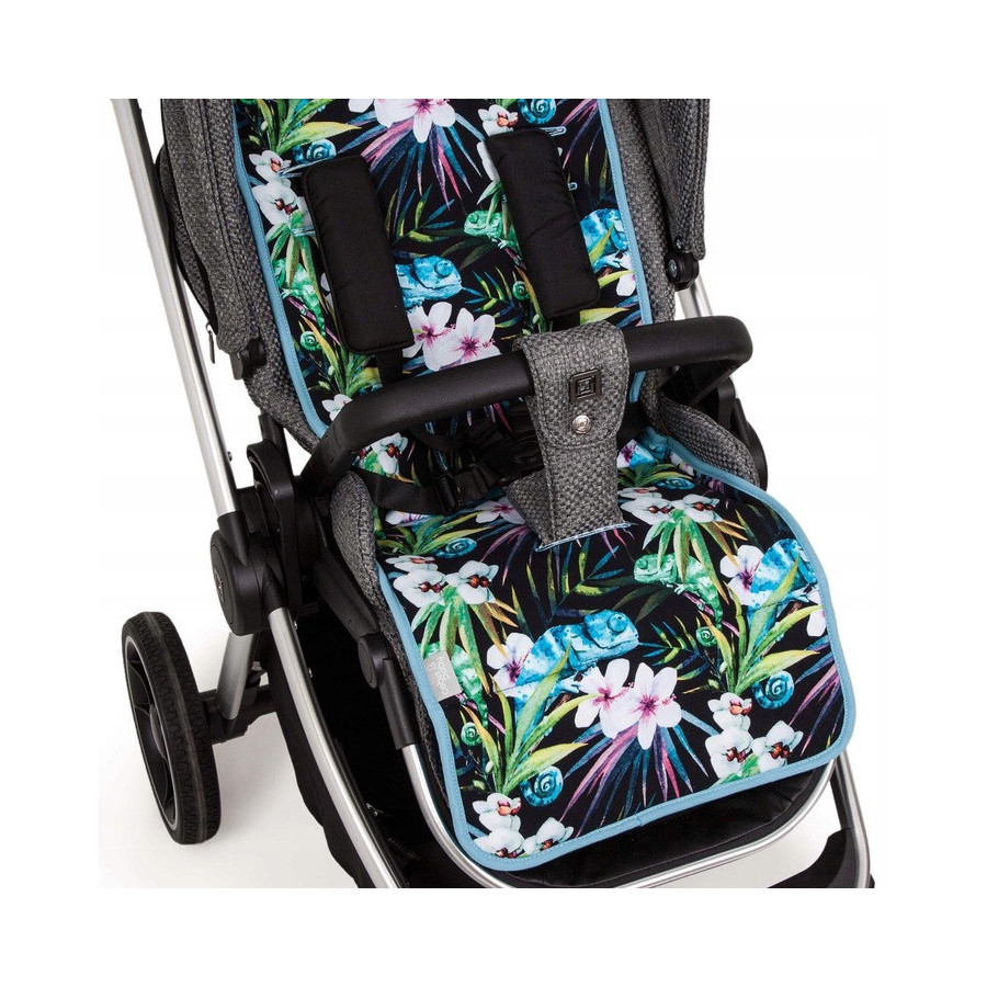 Wkładka do wózka 33x85 cm Flora&Fauna Camaleón Negro / Ceba Baby
