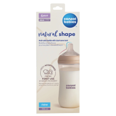 Butelka Natural Shape antykolkowa 330 ml / Canpol Babies