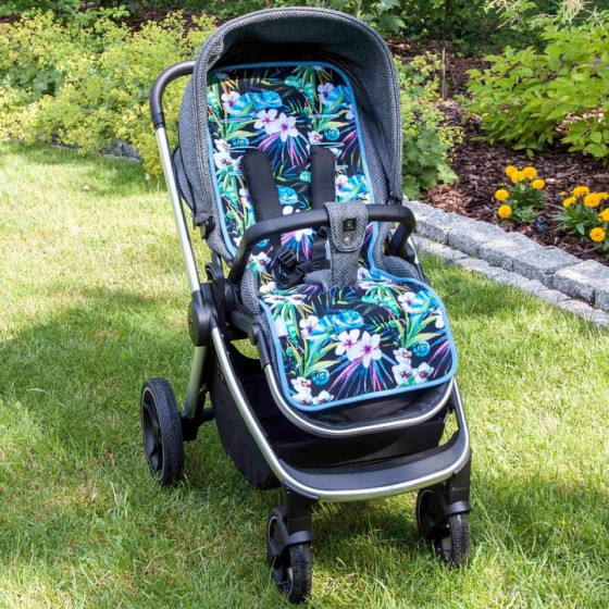 Wkładka do wózka 33x85 cm Flora&Fauna Camaleón Negro / Ceba Baby