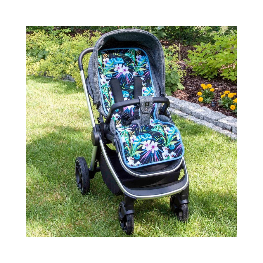 Wkładka do wózka 33x85 cm Flora&Fauna Camaleón Negro / Ceba Baby