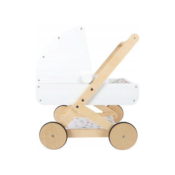 Drewniany wózek dla lalek z kocykiem / Small Foot Design