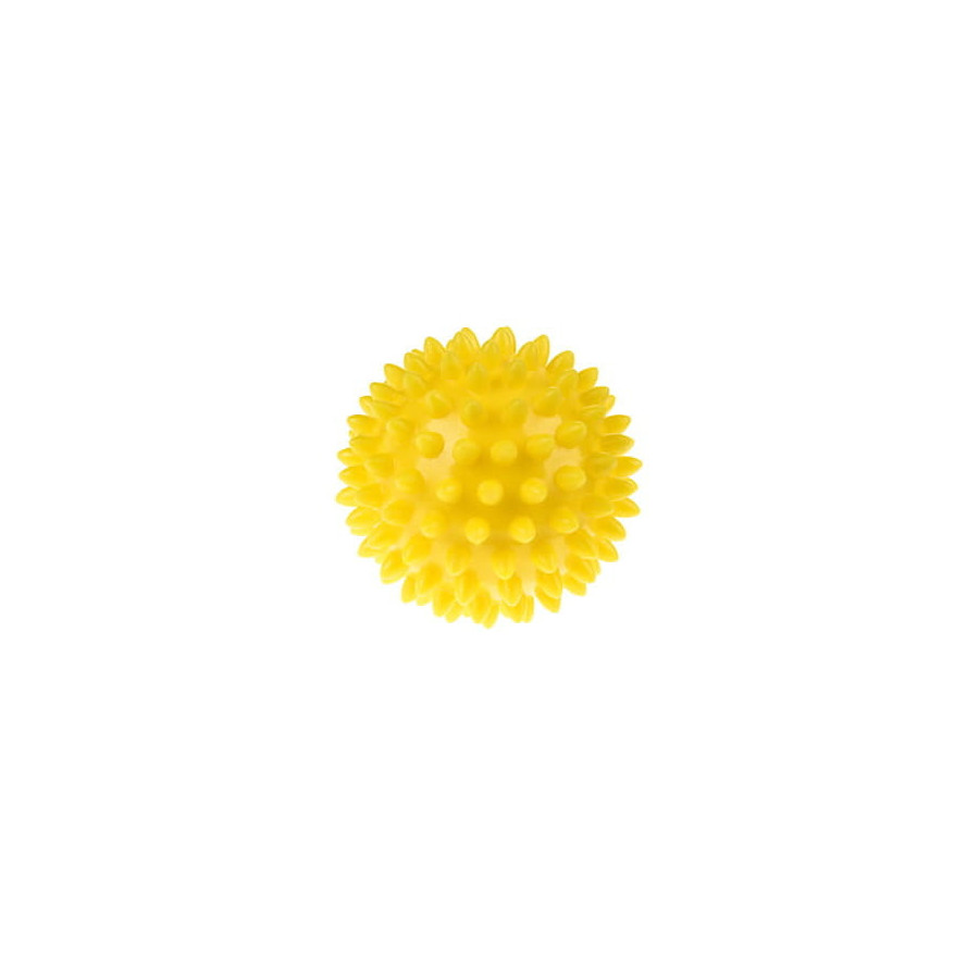 Piłka sensoryczna do masażu i rehabilitacji 6,6 cm Żółta / Tullo