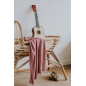 Lekki kocyk bambusowy - otulacz 80x80 cm Vintage Rose / Qbana Mama Lekki kocyk bambusowy - otulacz 80x80 cm Vintage Rose / Qbana Mama