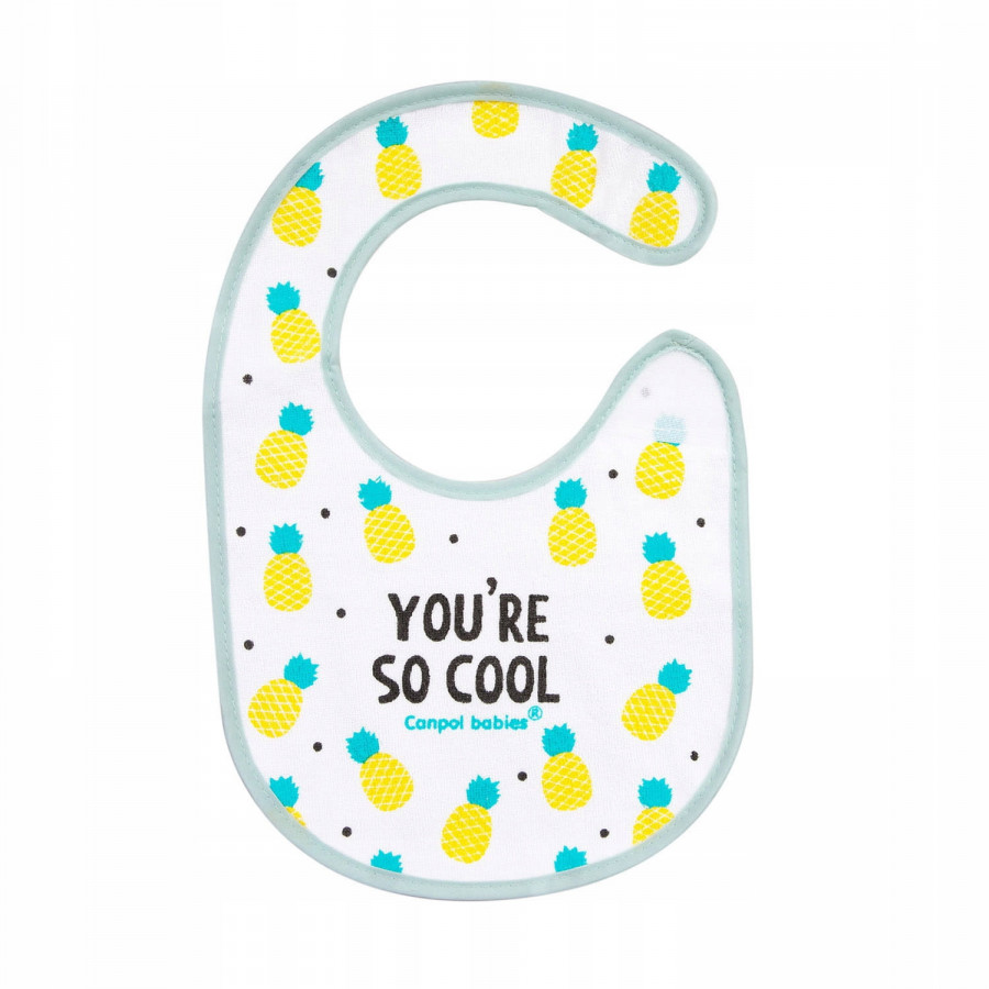 Śliniak nieprzemakalny z frotte You're So Cool / Canpol Babies Śliniak nieprzemakalny z frotte You're So Cool / Canpol Babies