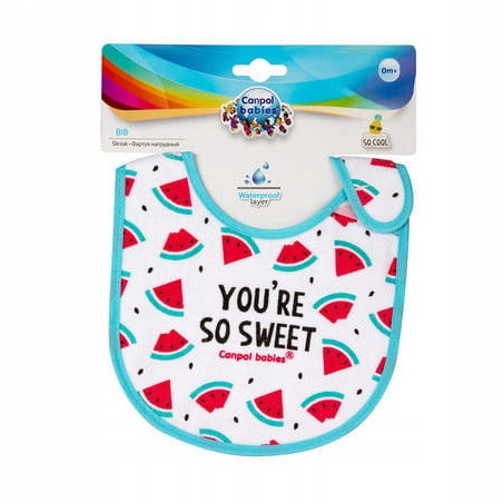 Śliniak nieprzemakalny z frotte You're So Sweet / Canpol Babies