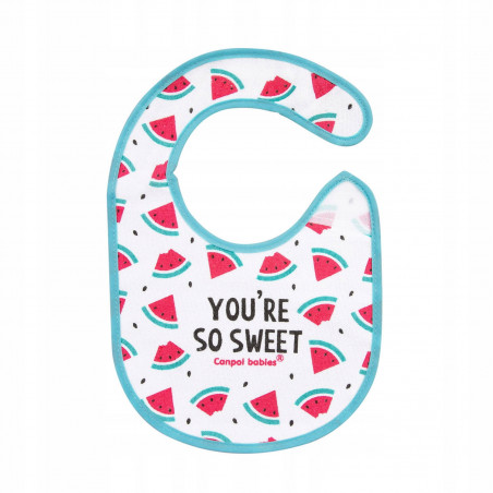 Śliniak nieprzemakalny z frotte You're So Sweet / Canpol Babies