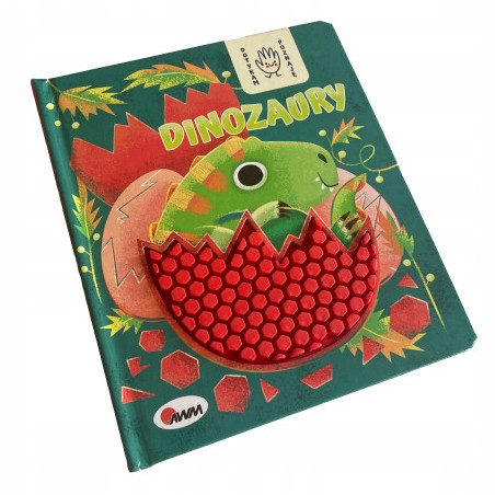Książeczka sensoryczna dotykam i poznaję Dinozaury / Awm