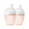Silikonowe butelki dla niemowląt 2pak 120 ml Coral / Ola Baby