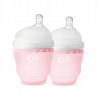 Silikonowe butelki dla niemowląt 2pak 120 ml Rose / Ola Baby