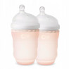 Silikonowe butelki dla niemowląt 2pak 240 ml Coral / Ola Baby