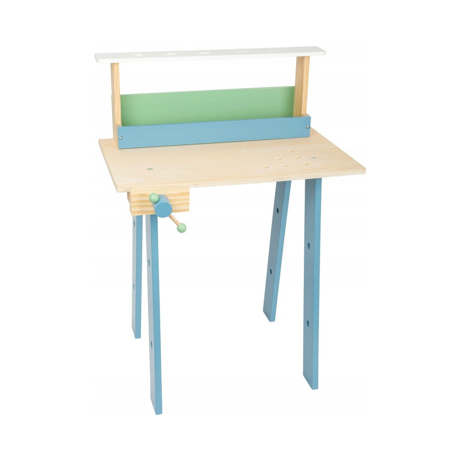 Pastelowy stół warsztatowy z akcesoriami / Small Foot Design