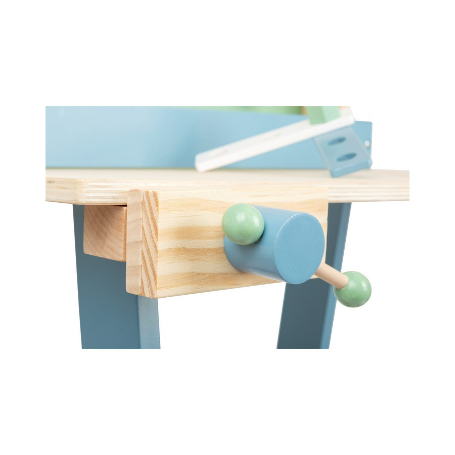 Pastelowy stół warsztatowy z akcesoriami / Small Foot Design