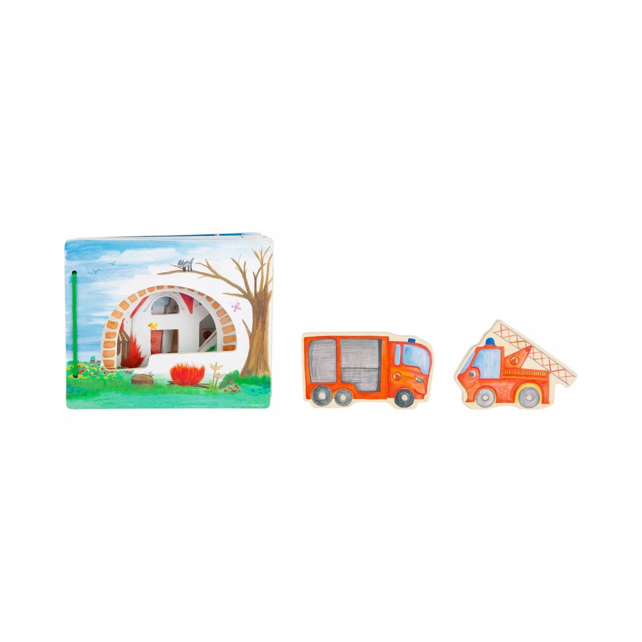 Książeczka z figurkami dla dzieci Straż pożarna / Small Foot Design