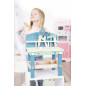 Pastelowy kompaktowy stolik warsztatowy z akcesoriami / Small Foot Design Pastelowy kompaktowy stolik warsztatowy z akcesoriami / Small Foot Design