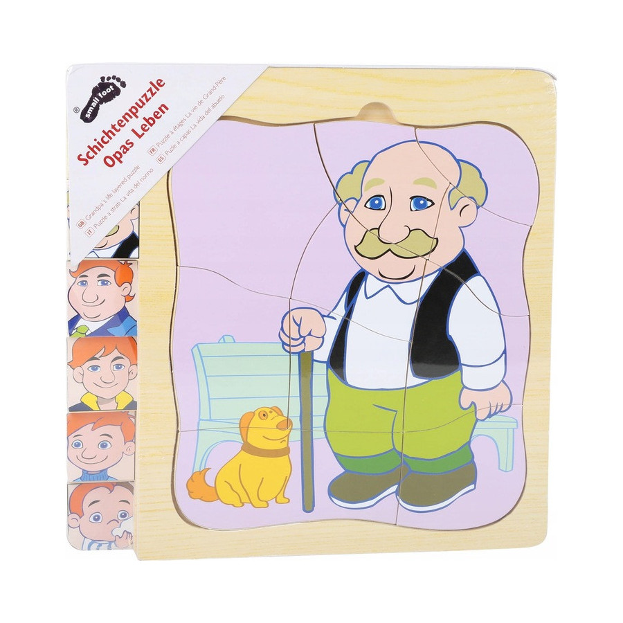 Układanka warstwowa Życie dziadka 28 el. / Small Foot Design
