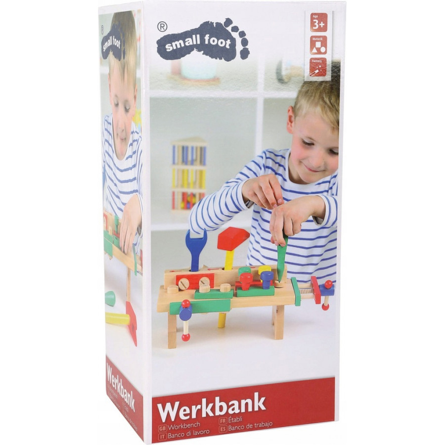 Mini stolik warsztatowy z akcesoriami / Small Foot Design