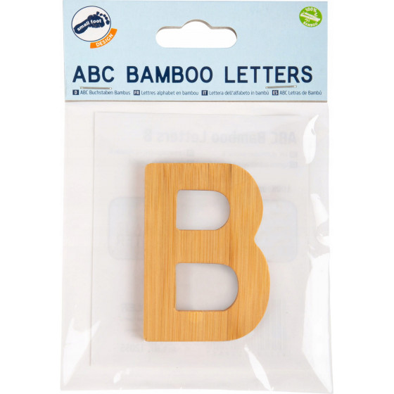 Bambusowy alfabet - literki na ścianę "B" 1 szt. / Small Foot Design