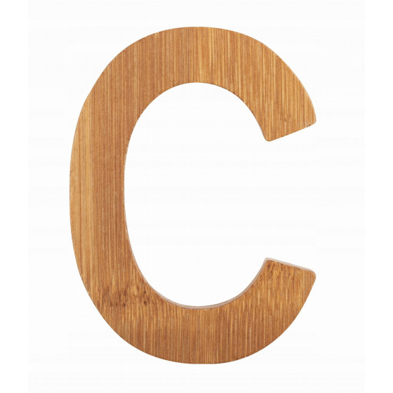 Bambusowy alfabet - literki na ścianę "C" 1 szt. / Small Foot Design