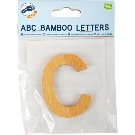 Bambusowy alfabet - literki na 艣cian臋 "C" 1 szt. / Small Foot Design