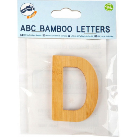 Bambusowy alfabet - literki na ścianę "D" 1 szt. / Small Foot Design