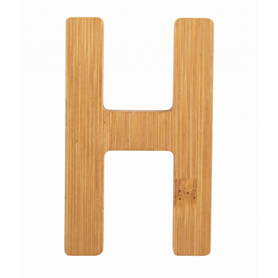 Bambusowy alfabet - literki na 艣cian臋 "H" 1 szt. / Small Foot Design