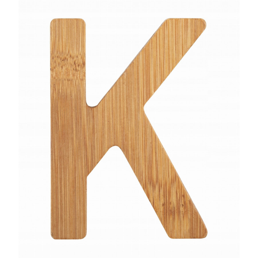 Bambusowy alfabet - literki na ścianę "K" 1 szt. / Small Foot Design