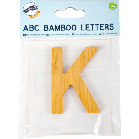 Bambusowy alfabet - literki na ścianę "K" 1 szt. / Small Foot Design