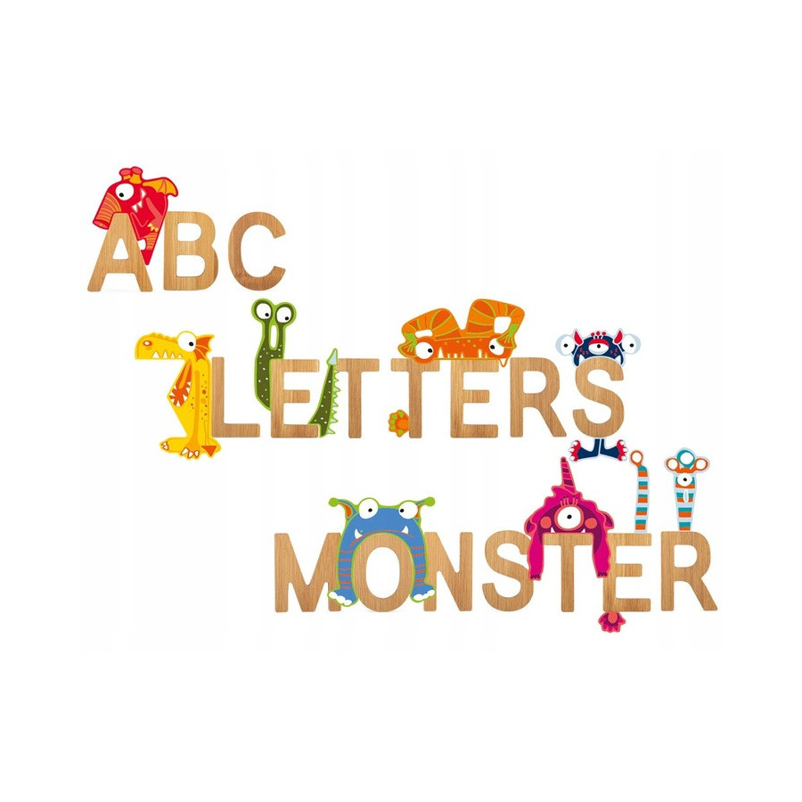 Bambusowy alfabet - literki na ścianę "M" 1 szt. / Small Foot Design