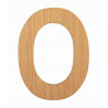 Bambusowy alfabet - literki na ścianę "O" 1 szt. / Small Foot Design