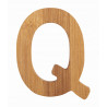 Bambusowy alfabet - literki na ścianę "Q" 1 szt. / Small Foot Design