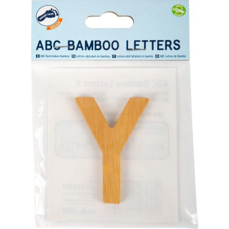 Bambusowy alfabet - literki na ścianę "Y" 1 szt. / Small Foot Design
