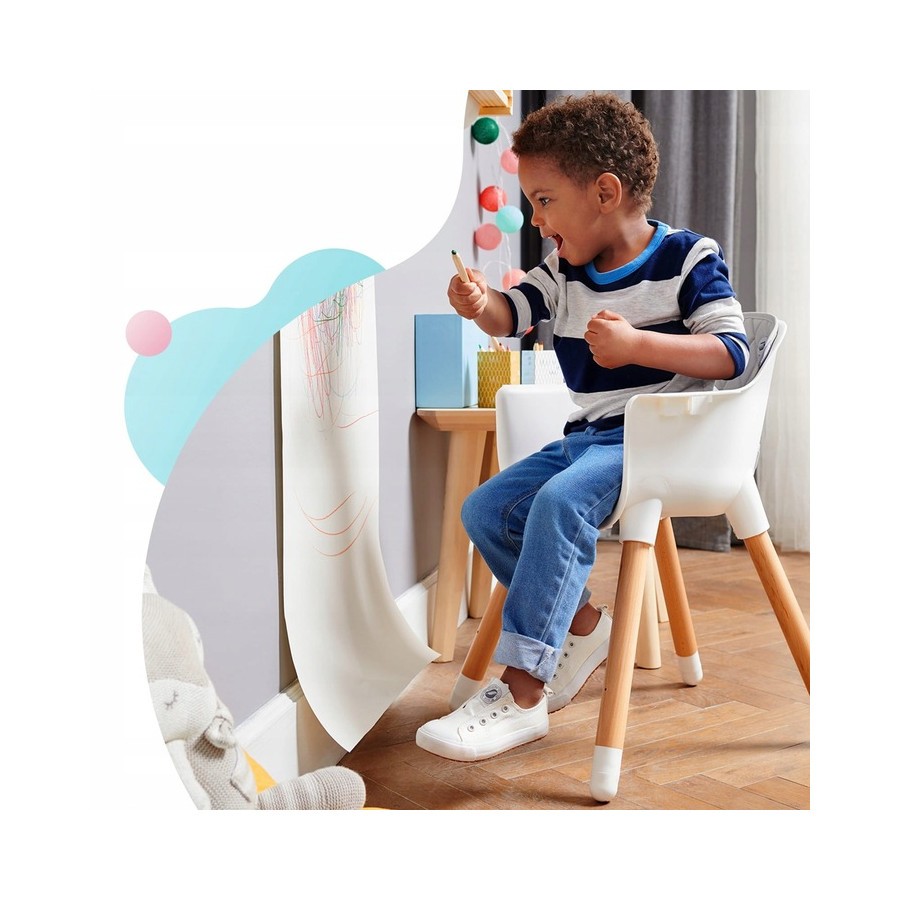 Krzesełko do karmienia Sienna grey / Kinderkraft